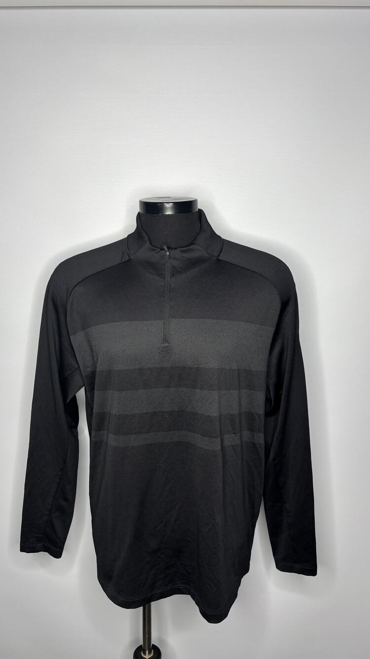 Nike Golf Dri-Fit Victory Long-sleeve striped Pullover Polo Mens XL